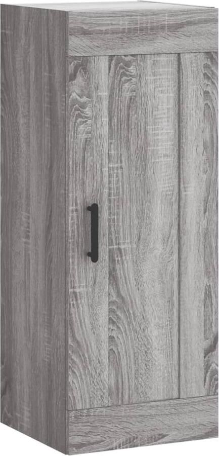 VidaXL Wandkast Grijs Sonoma Eiken 34 5x34x90 cm Wandkast Opbergkast Grijze Kast Houten Kast Salontafel