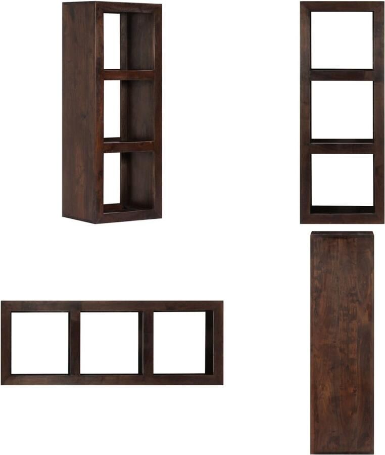 VidaXL -Wandkast-40x30x110-cm-massief-acaciahout