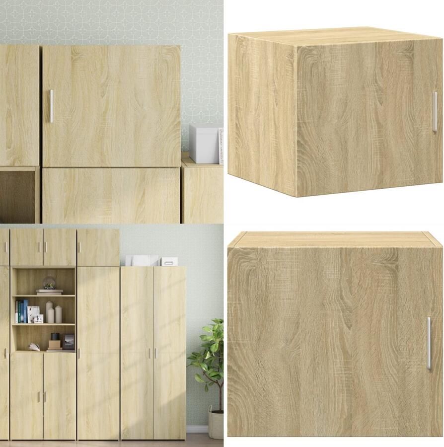 VidaXL Wandkast 45x42 5x40 cm bewerkt hout sonoma eikenkleurig Wandkast Wandkasten Hangkast Hangende Kast