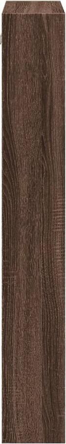 VidaXL Wandkast 50x15x100 cm bewerkt hout bruin eikenkleurig - Foto 2