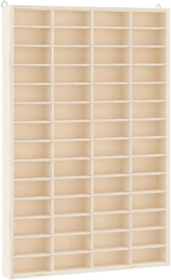 VidaXL Wandkast 56 vakken 40x4 5x60 cm Wandplank Opslagvakken Decoratiekasten Multifunctionele Kast Boekenrek