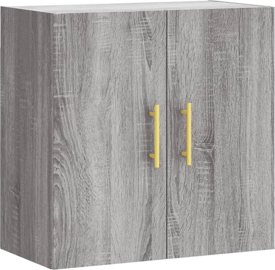 VidaXL Wandkast 60x31x60 cm Grijs Sonoma Eiken Zwevende Wandkast Grijze Wandkast Houten Wandkast Badkamerwandkast Slaapkamerwandkast Woonkamerwandkast Opbergkast Kasten