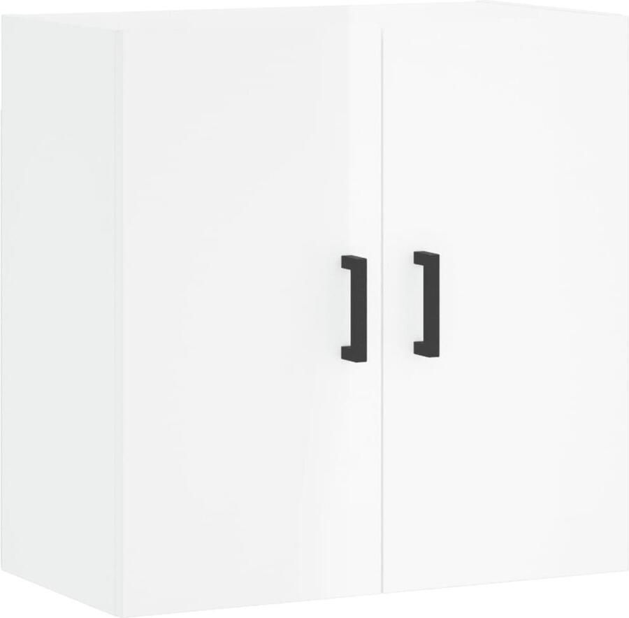 VidaXL Wandkast 60x31x60 cm Hoogglans Wit Wandkast Houten Kast Witte Kast Opslagoplossing Woonaccessoires Badkamermeubilair Slaapkamerinrichting