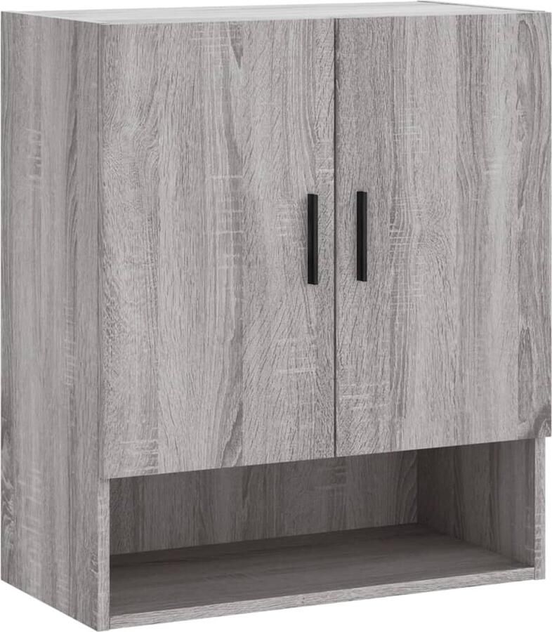 VidaXL -Wandkast-60x31x70-cm-bewerkt-hout-grijs-sonoma-eikenkleurig