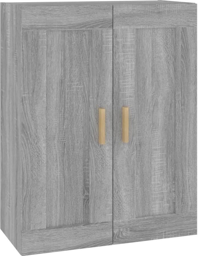 VidaXL Wandkast Grijs Sonoma Eiken 69 5x32 5x90 cm Wandkast Houten Wandkast Grijze Wandkast Zwevende Wandkast Bergruimte