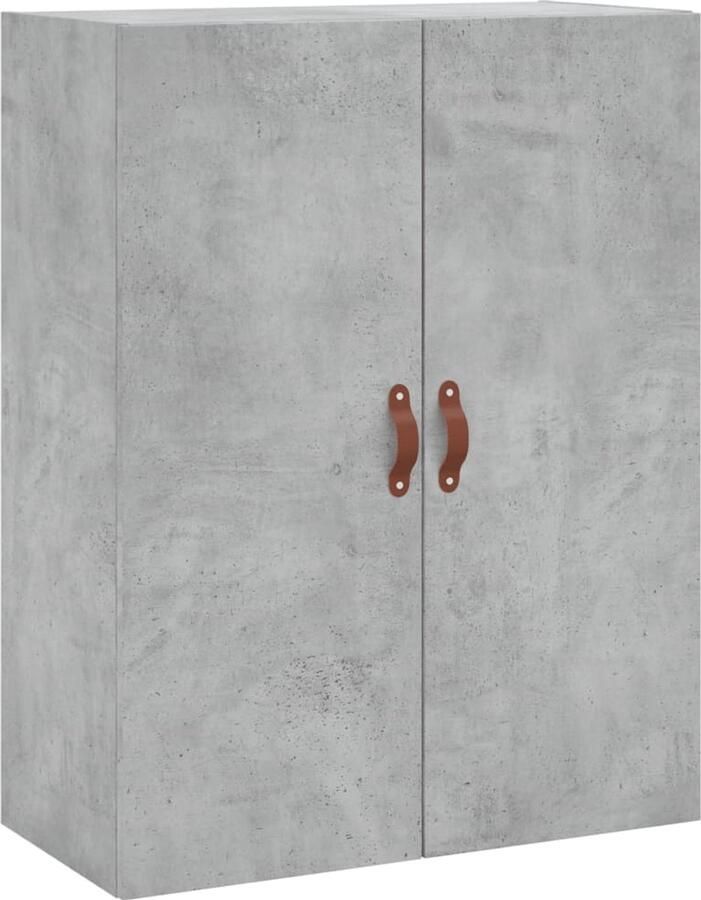 VidaXL Wandkast Betongrijs 69 5x34x90 cm Wandkast Houten Kast Grijze Kast Opbergkast Bergruimte