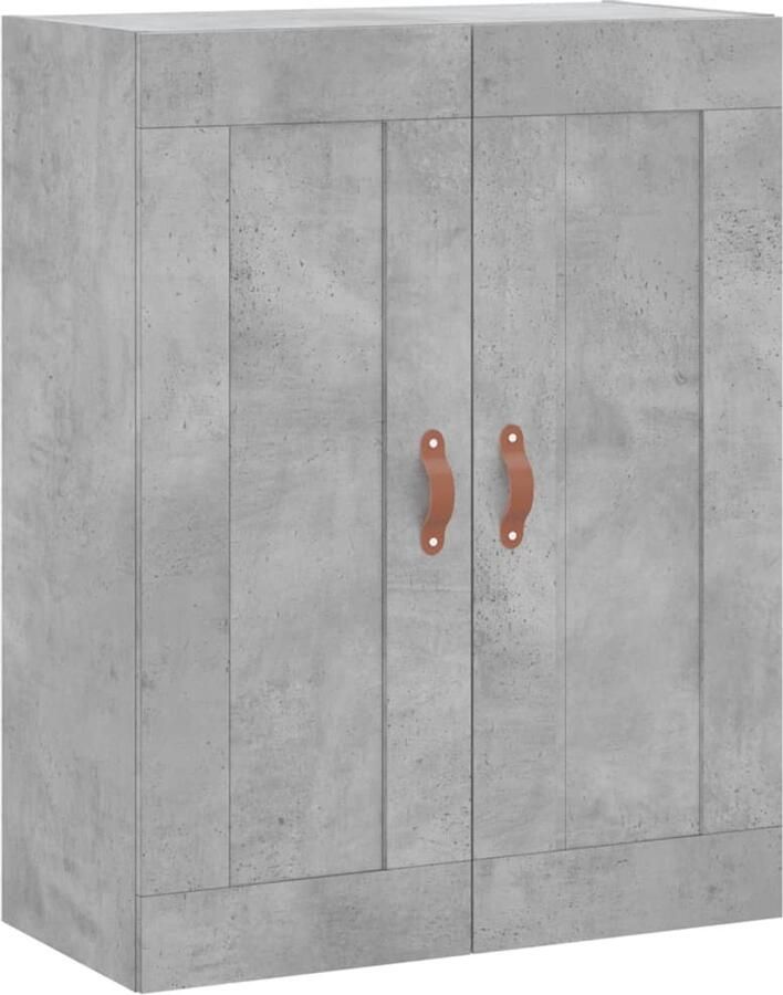 VidaXL Wandkast 69 5x34x90 cm Betonlook Hout Wandkast Opbergkast Keukenopstelling Bergruimte Houten Kast - Foto 2