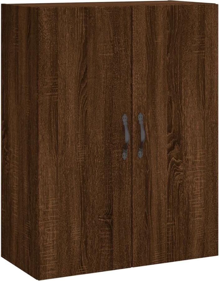 VidaXL Wandkast 69 5x34x90 cm Bruin Eikenkleur Wandkast Opbergkast Houten Kast Bruine Eiken Decoratief