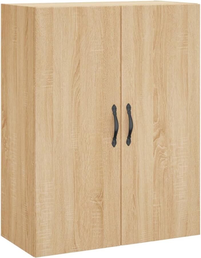 VidaXL Wandkast Sonoma Eiken 69 5x34x90 cm Hout & IJzer Wandkast Hangkast Opbergkast Salontafel Tv Meubel - Foto 2