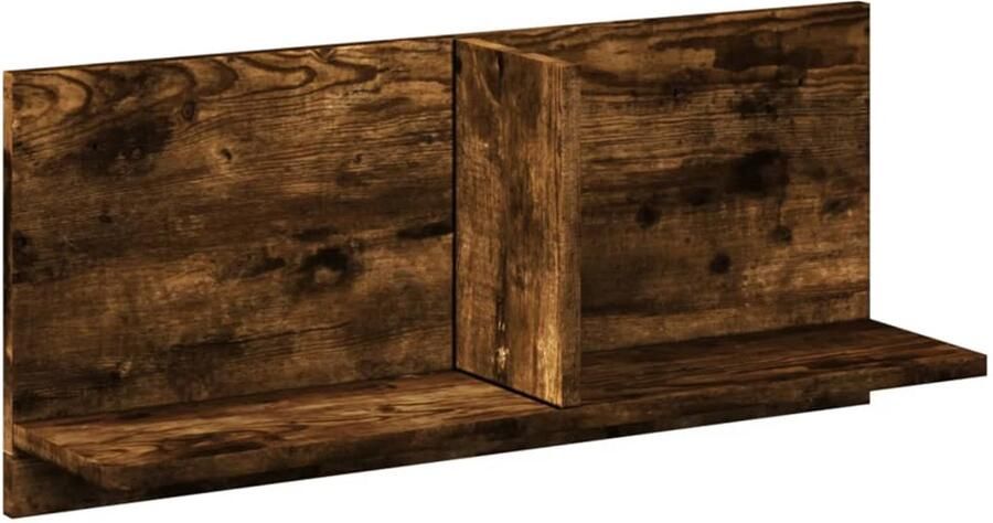 VidaXL Wandkast 70x16 5x30 cm Gerookt Eiken Wandkast Houten Kast Bergruimte Zwevende Kast Badkamermeubel