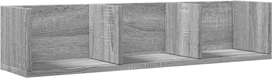 VidaXL Wandkast 75x18x16 5 cm Grijs Sonoma Eiken Zwevende Wandkast Houten Kast Grijze Kast Designwandkast