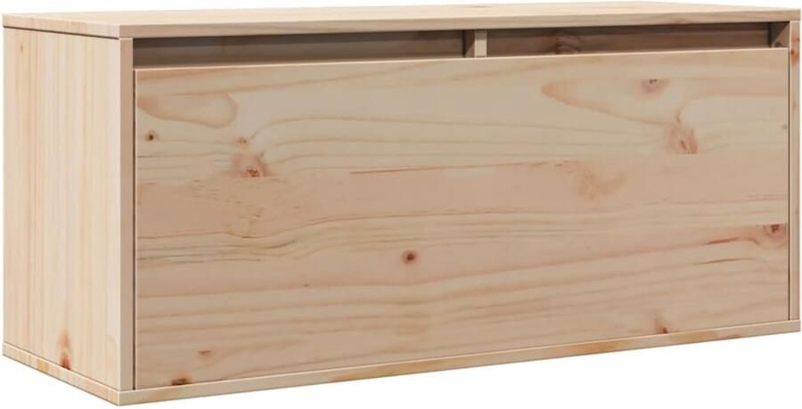 VidaXL Wandkast 80x30x35 cm massief grenenhout Hangend Meubel Wandkast Grenoble Hout Salontafel Tv Tafel