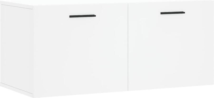VidaXL Wandkast 80x36 5x35 cm Bewerkt hout Wit Wandkast Houten Kast Witte Kast Opbergkast Wandmontage Kleine Kast Livingroom Meubels Bedroom Furniture