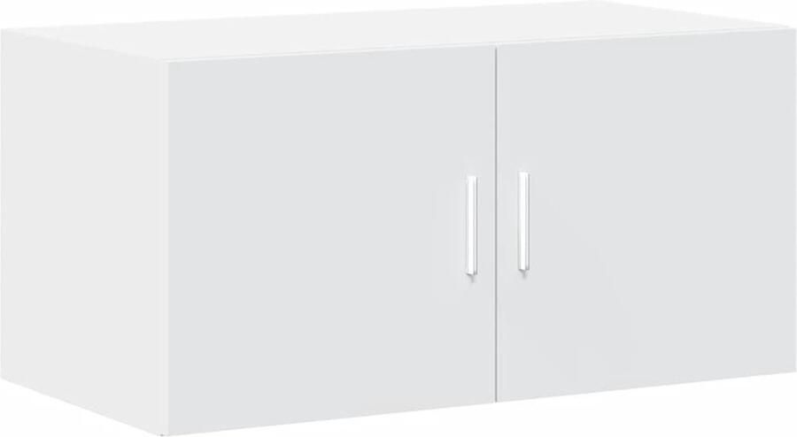 VidaXL Wandkast Wit 80x42 5x40 cm Wandkast Houten Kast Opbergkast Badkamermeubilair Keukenopstelling - Foto 2