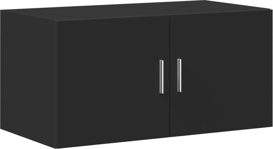VidaXL Wandkast 80x42 5x40 cm bewerkt hout zwart