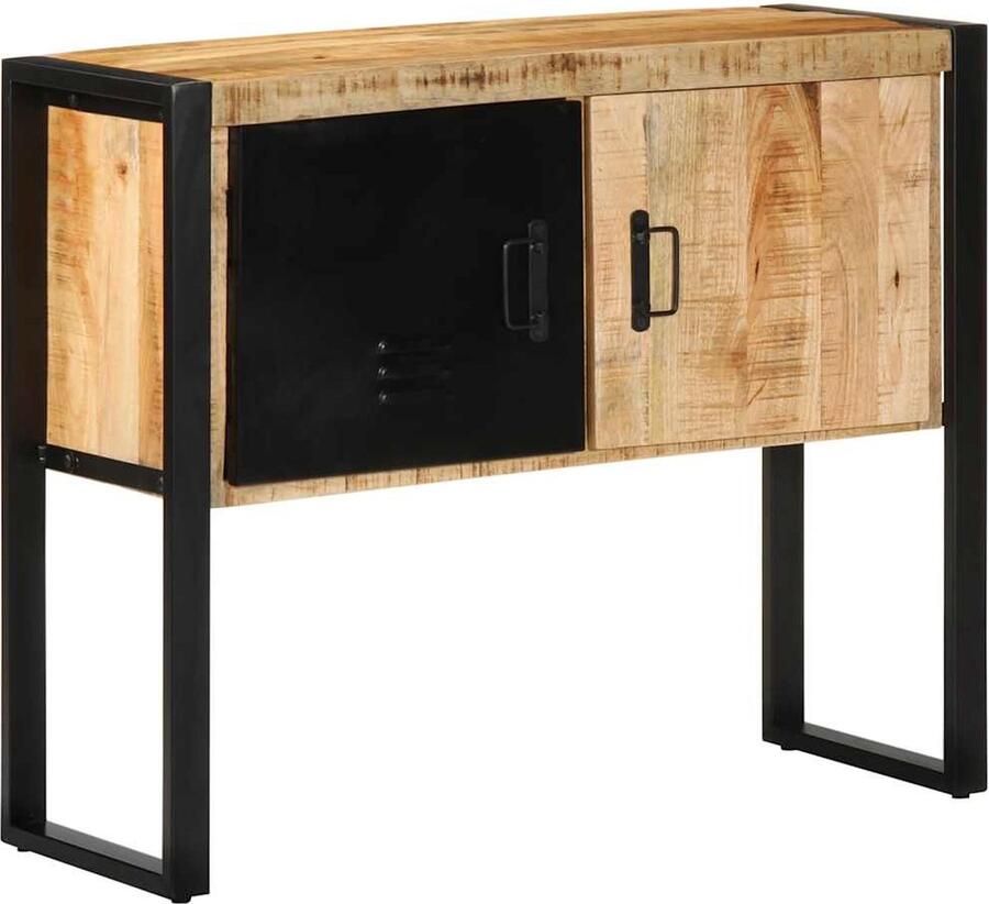 VidaXL Wandkast 90x35x75 cm massief ruw mangohout