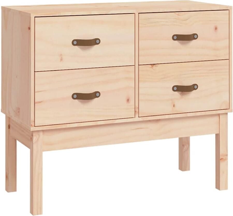 VidaXL Wandkast Massief Grenenhout 90x40x78 cm Wandkast Grenoble Hout Opbergkast Salontafel Bijzettafel