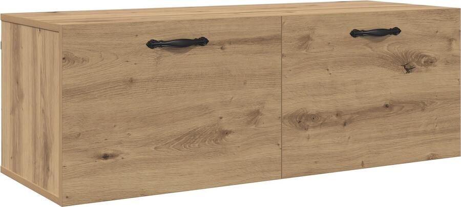 VidaXL Wandkast artisanaal eikenkleurig 100 x 36.5 x 35 cm