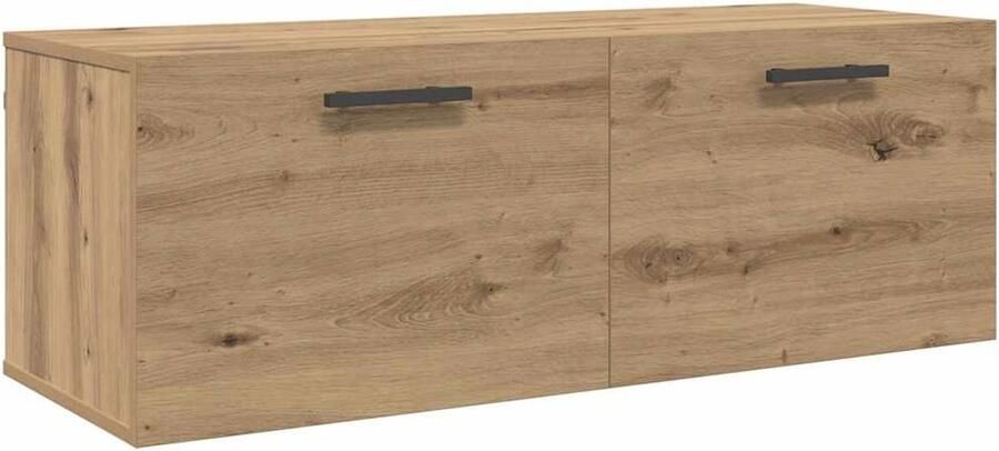 VidaXL Wandkast artisanaal eikenkleurig 100 x 36.5 x 35 cm