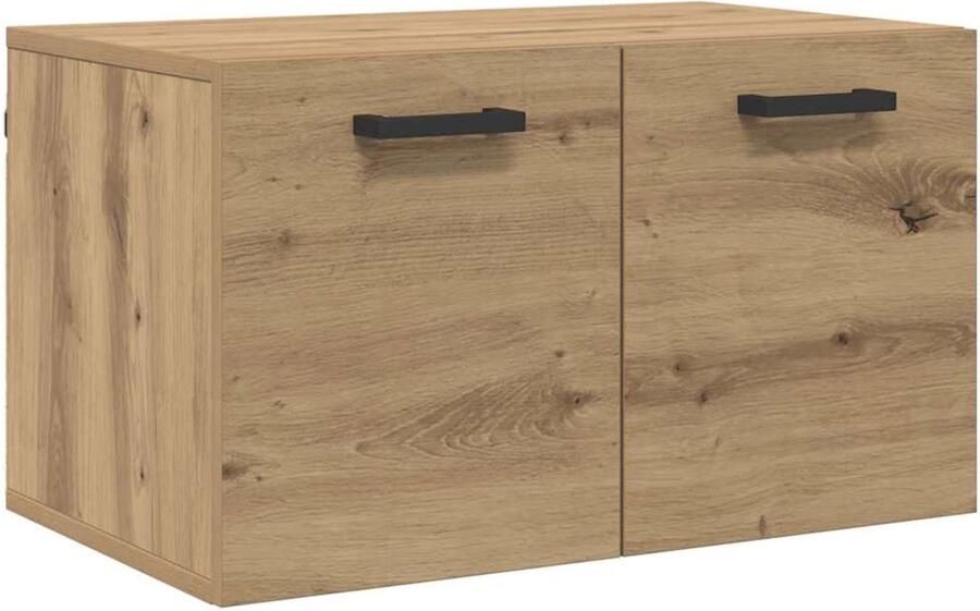 VidaXL Wandkast artisanaal eikenkleurig 60 x 36.5 x 35 cm Bewerkt hout