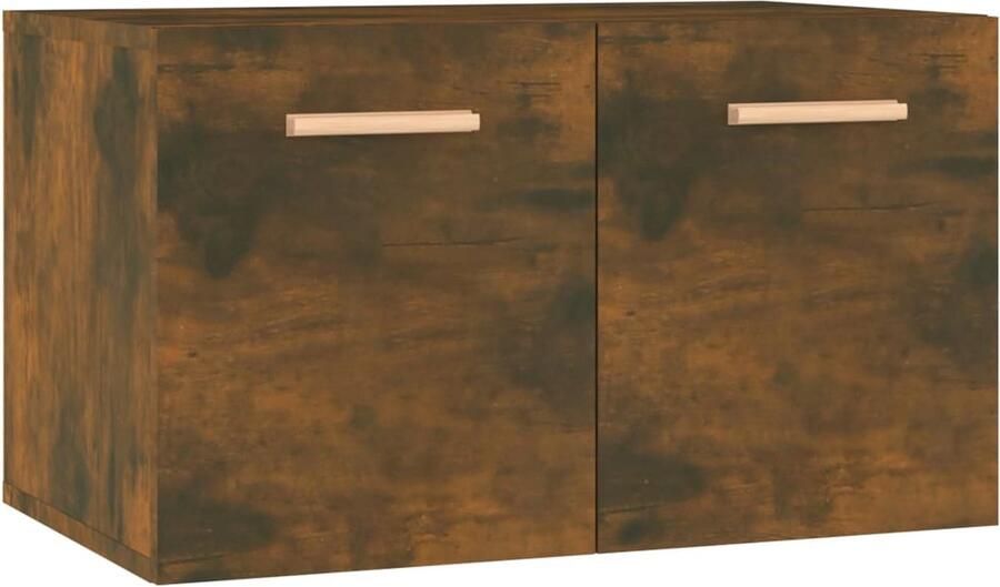 VidaXL Wandkast Gerookt Eiken 60x36 5x35 cm Wandkast Houten Kast Bergruimte Opslagkast Keukenopslag Livingroomdecor Eikenhouten Kast
