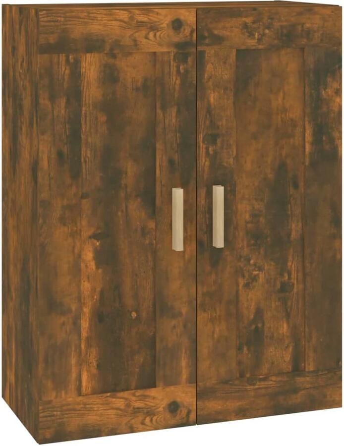 VidaXL Wandkast Gerookt Eiken 69 5x32 5x90 cm Wandkast Houten Wandkast Boekenplank Bergruimte Interieurdecoratie