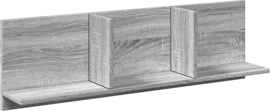 VidaXL Wandkast Grijs Sonoma Eiken 100 cm Wandkast Grijze Wandkast Houten Wandkast Zwevende Kast Opbergkast