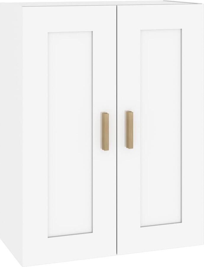 VidaXL Wandkast Hoogglans Wit 69 5x32 5x90 cm Wandkast Houten Wandkast Hangkast Opbergkast Keukenkast