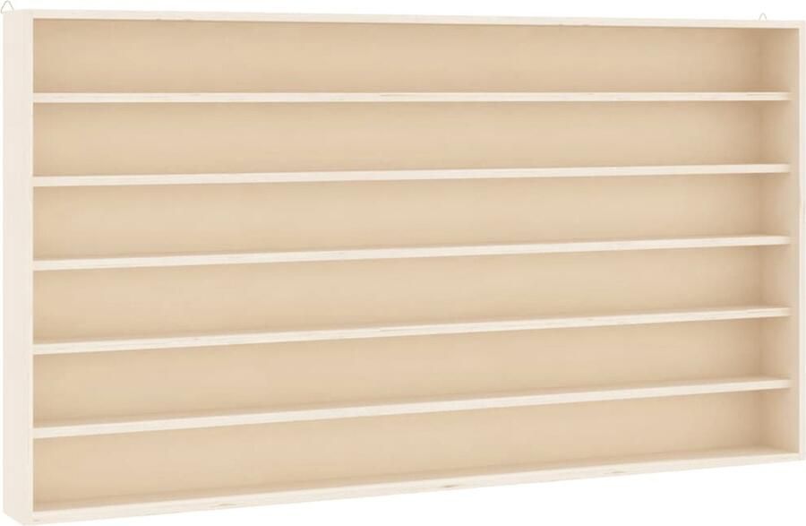 VIDAXL Houten verzamelvitrine met 6 planken 100x8 5x55 cm