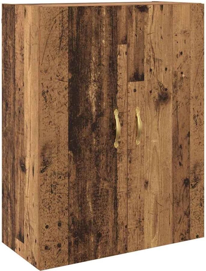 VidaXL Wandkast Oud hout 69.5 x 34 x 90 cm Bewerkt hout