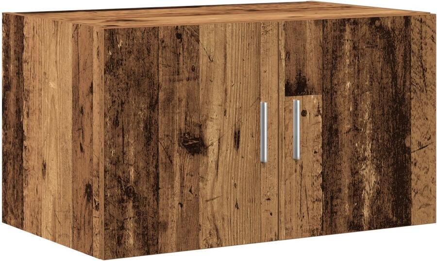 VidaXL Wandkast Wandgemonteerd Oud hout 70 x 42.5 x 40 cm Bewerkt hout - Foto 2