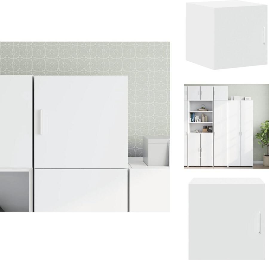 VidaXL Wandkast Wandkasten Hangkast Hangende Kast Wandkast 40x42 5x40 cm bewerkt hout wit