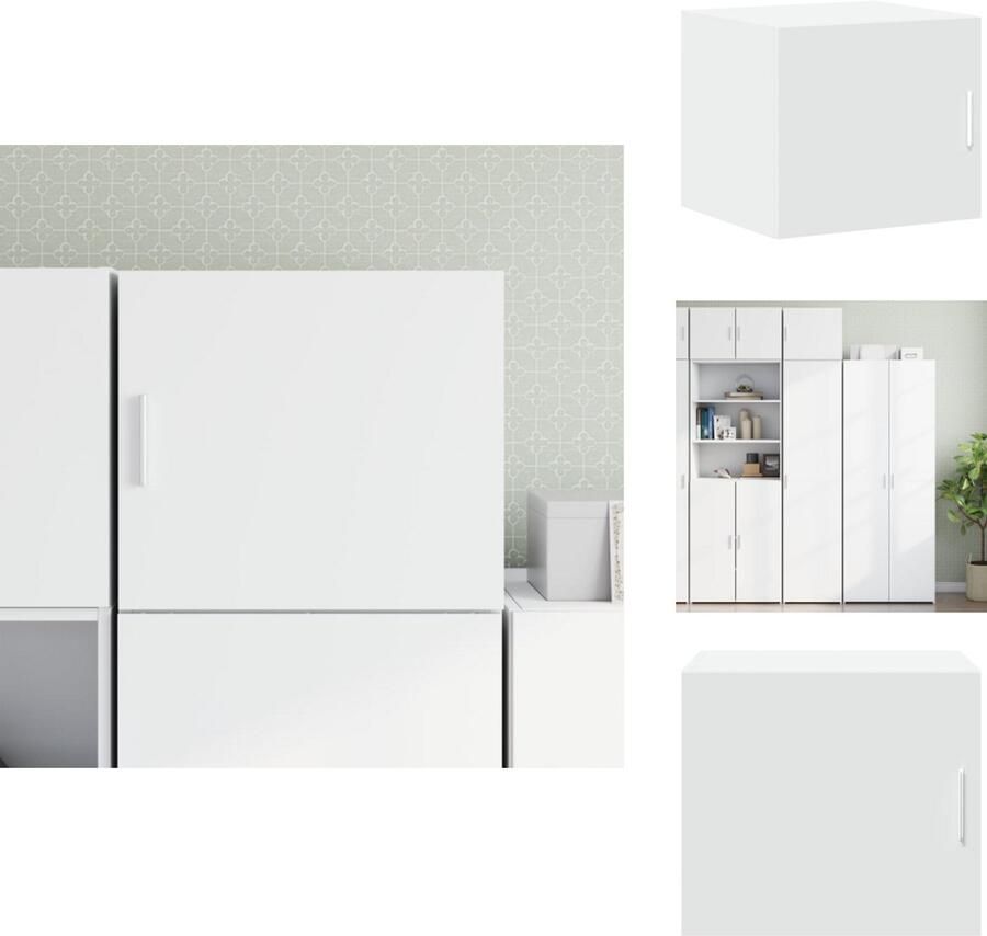 VidaXL Wandkast Wandkasten Hangkast Hangende Kast Wandkast 45x42 5x40 cm bewerkt hout wit