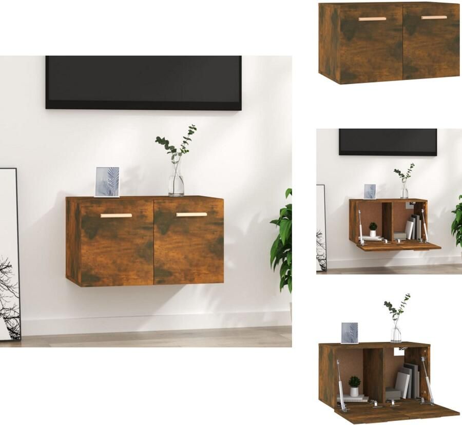 VidaXL -Wandkast-60x36 5x35-cm-bewerkt-hout-gerookt-eikenkleurig - Foto 5
