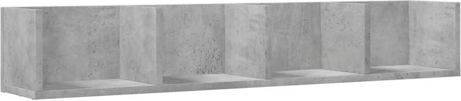 VidaXL Wandkast 99x18x16 5 cm bewerkt hout betongrijs Wandkast Wandkasten Hangkast Hangende Kast