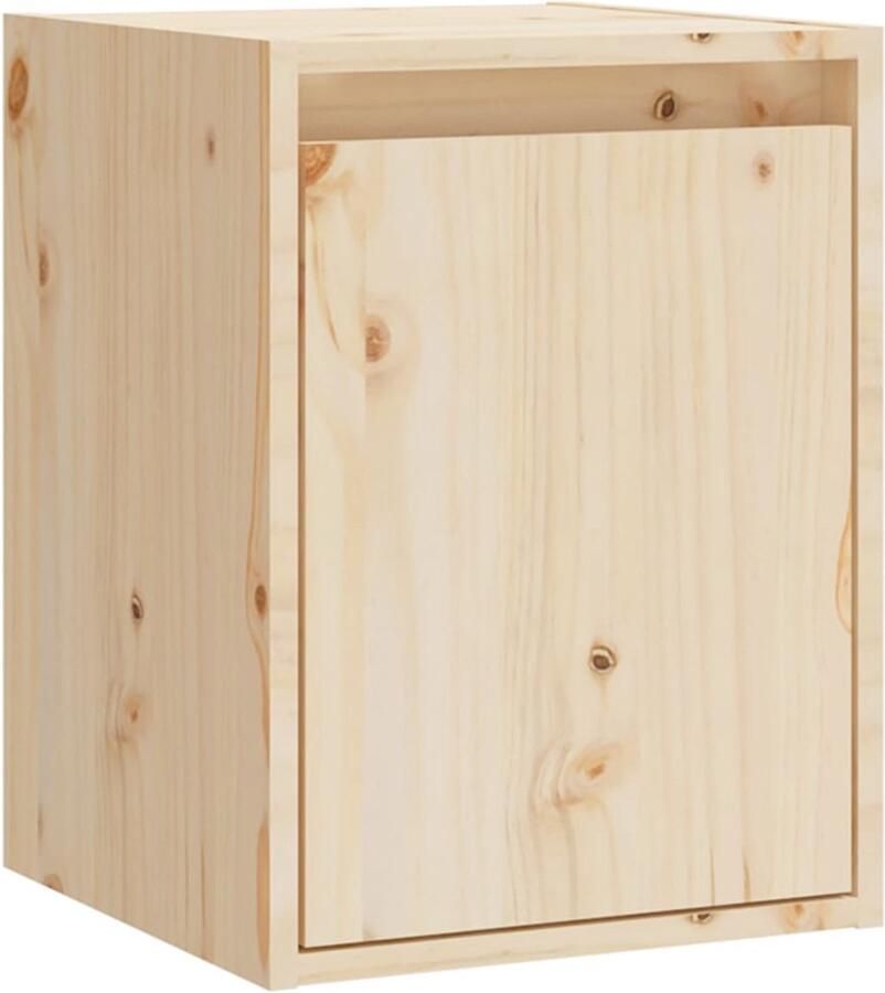 VidaXL Wandkast Wandkasten Houten Wandkast Hangkast Wandkast 30x30x40 cm massief grenenhout