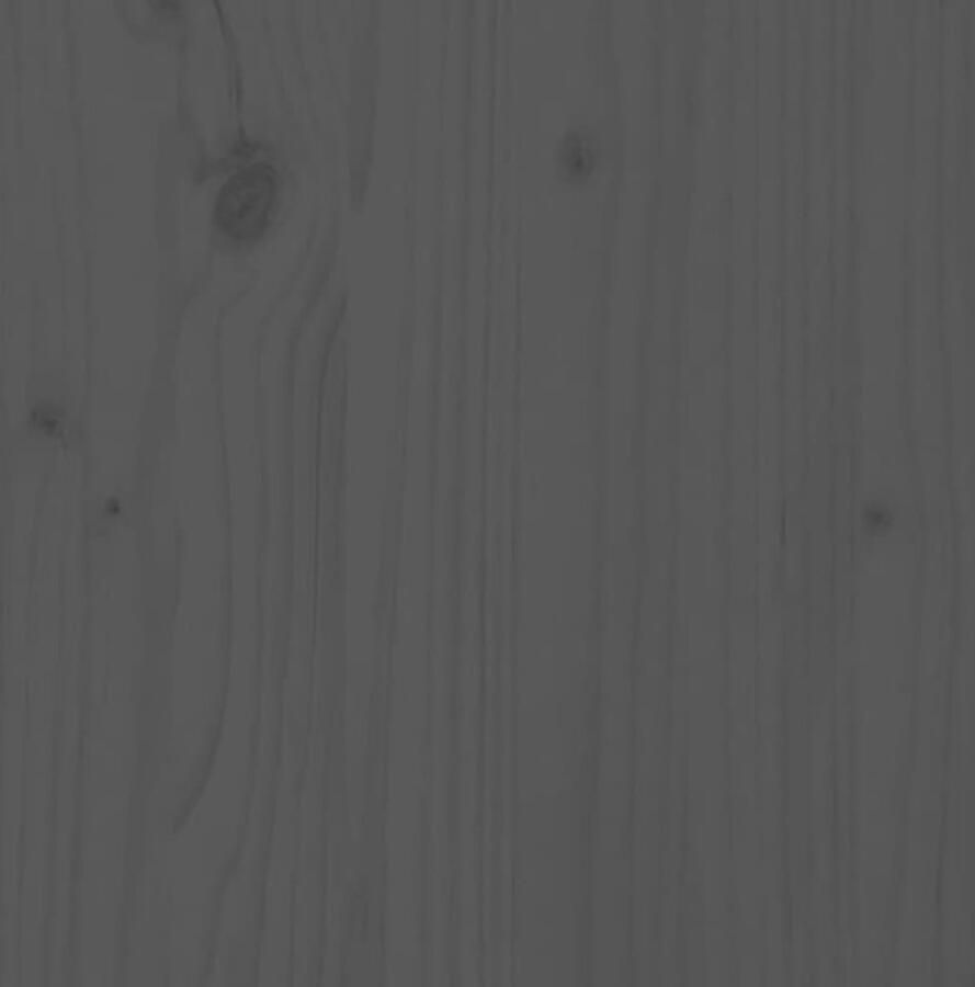 VidaXL Wandkast Wandkasten Kast Buffetkast Dressoir 100x40x54 cm massief grenenhout grijs