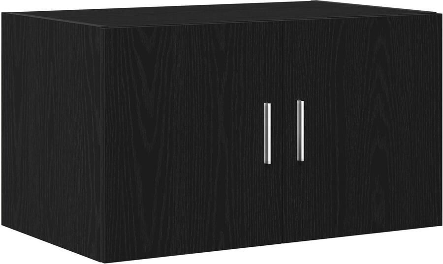 VidaXL Wandkast Zwart eiken Bewerkt hout Middelgroot Buffettafel