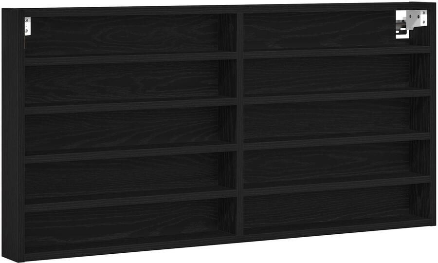 VidaXL Wandkast Zwart Eiken Geengineerd Hout - Foto 3