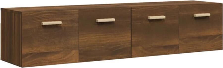 VidaXL -Wandkasten-2-st-80x35x36 5-cm-bewerkt-hout-bruineikenkleurig - Foto 7