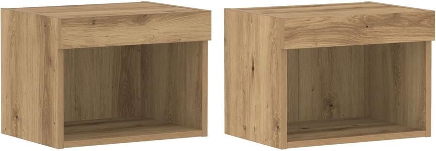 VidaXL TV-kast Artisan Eiken Gefabriceerd hout met artisan eiken afwerking - Foto 2