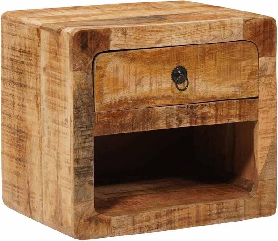 VidaXL Wandkastje voor Bed Bruin 40 x 30 x 36 cm massief mangohout