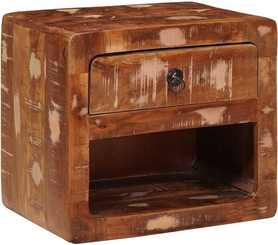 VidaXL Wandkastje voor Bed met lade Multikleur 40 x 30 x 36 cm