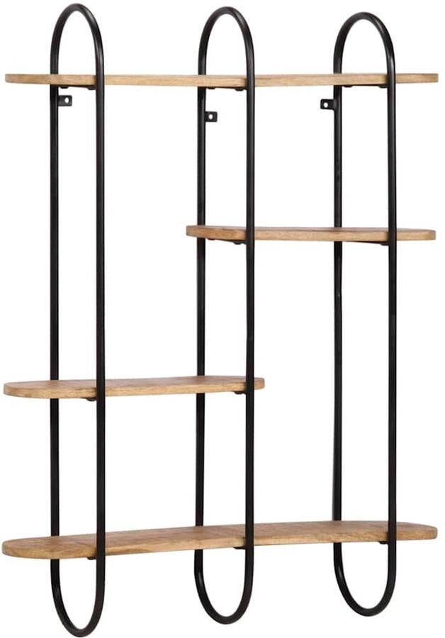 VidaXL Wandplank 90x20x116 5 cm Massief Ruw Hout Mango