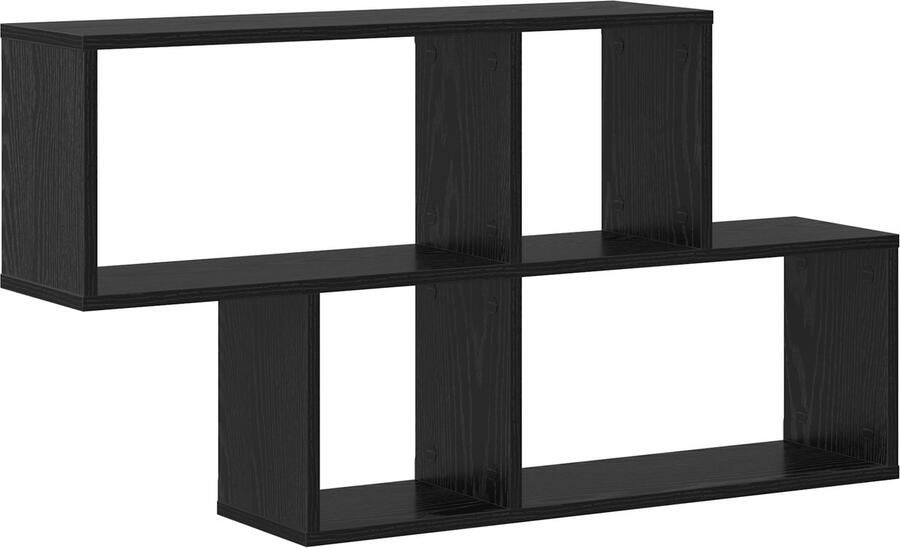 VidaXL Wandplank met plank Wandgemonteerd Anders Zwart eiken