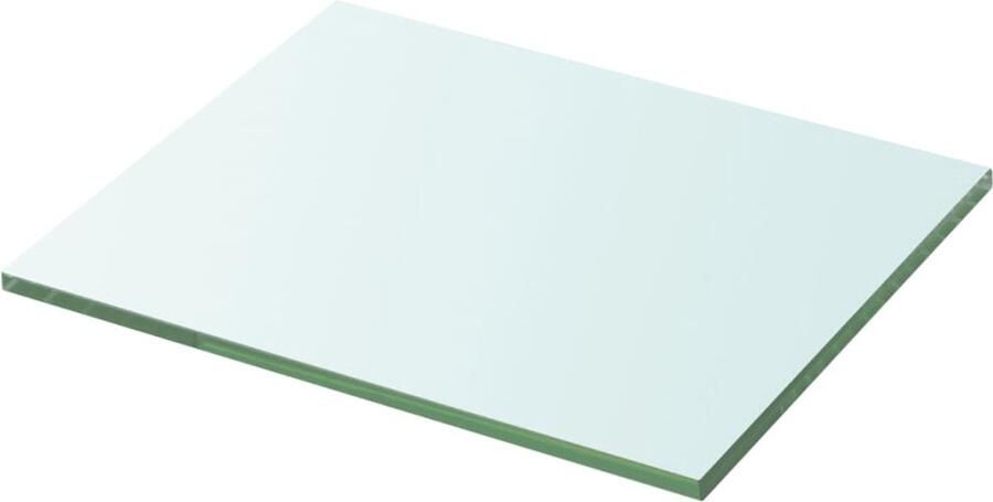 VidaXL Wandplank Wanddecoratie Wandschap transparant 20x25 cm glas Glazen Wandrek Vitrinekast Display Case