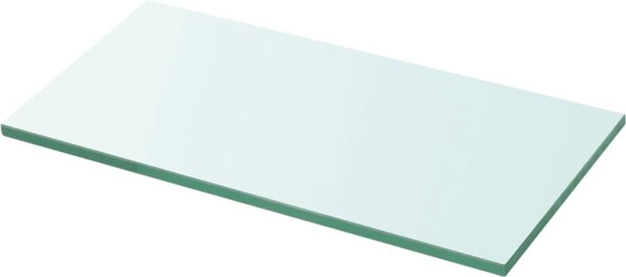 VidaXL Wandplank Wanddecoratie Wandschap transparant 30x12 cm glas Glazen Wandrek Vitrinekast Display Case