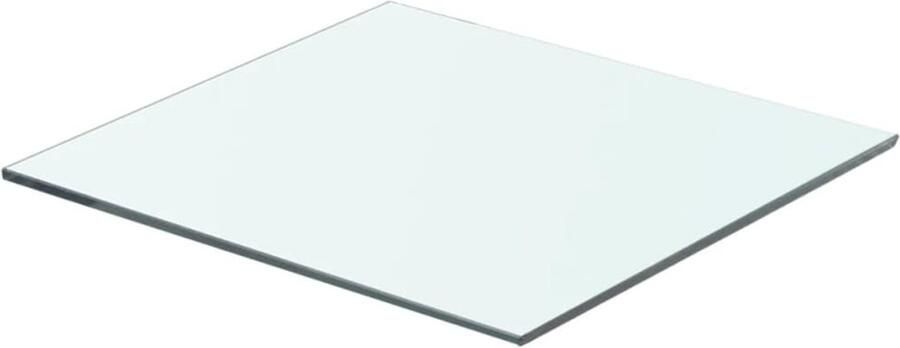 VidaXL Wandschap 40x30 cm Transparant glas Glazen Wandplank Wandenplankje Vitrinekast Muurkast Woonaccessoires