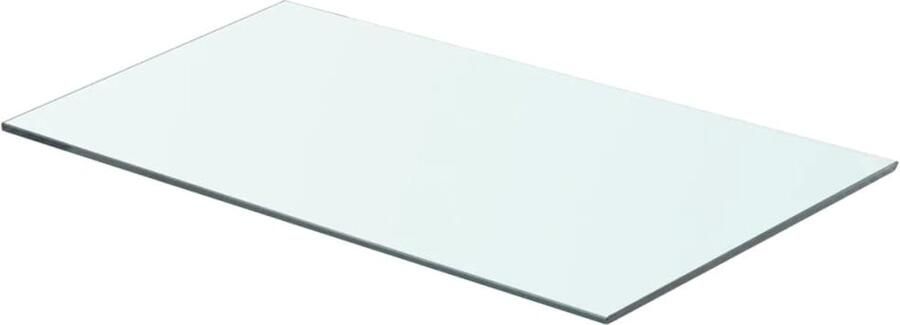 VidaXL Wandplank Wanddecoratie Wandschap transparant 60x30 cm glas Glazen Wandrek Vitrinekast Display Case