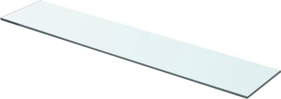 VidaXL Wandplank Wanddecoratie Wandschap transparant 70x15 cm glas Glazen Wandrek Vitrinekast Display Case